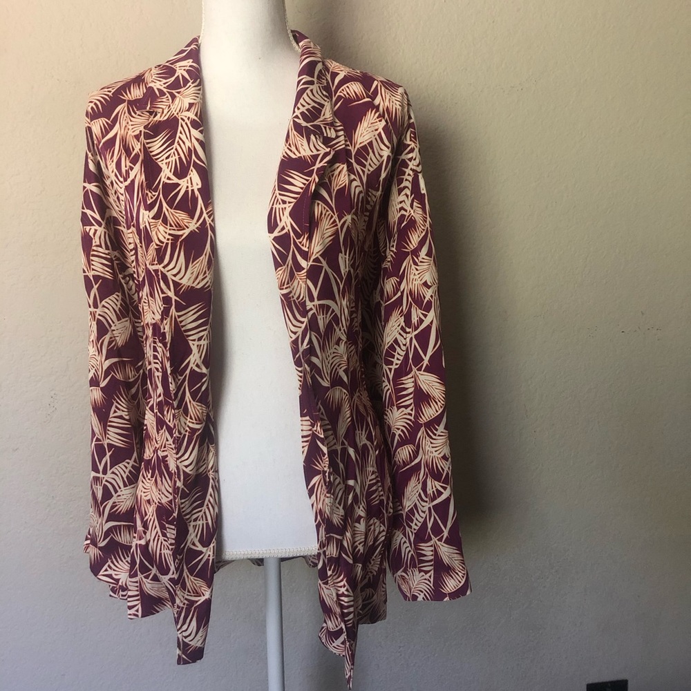 Oversized flowy unlined blazer